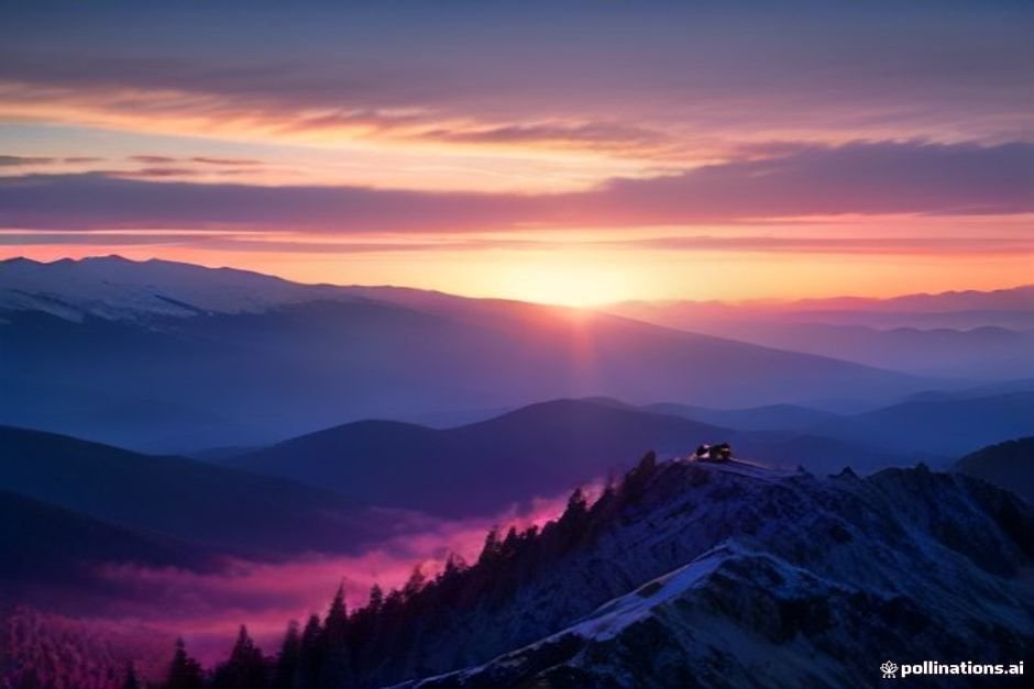 Sunrise representing new beginnings and manifestation