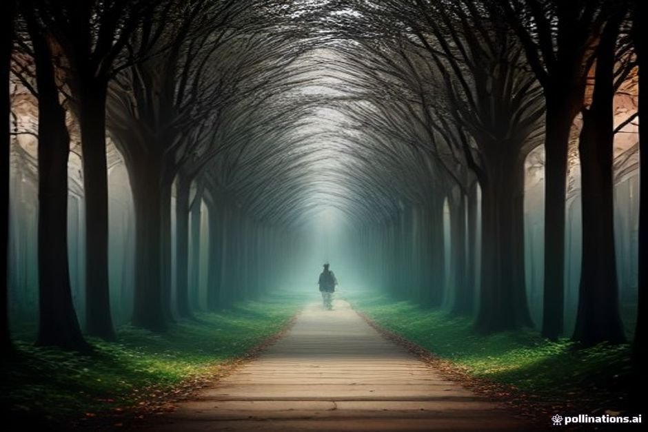 Symbolic pathway representing positive life changes and new beginnings
