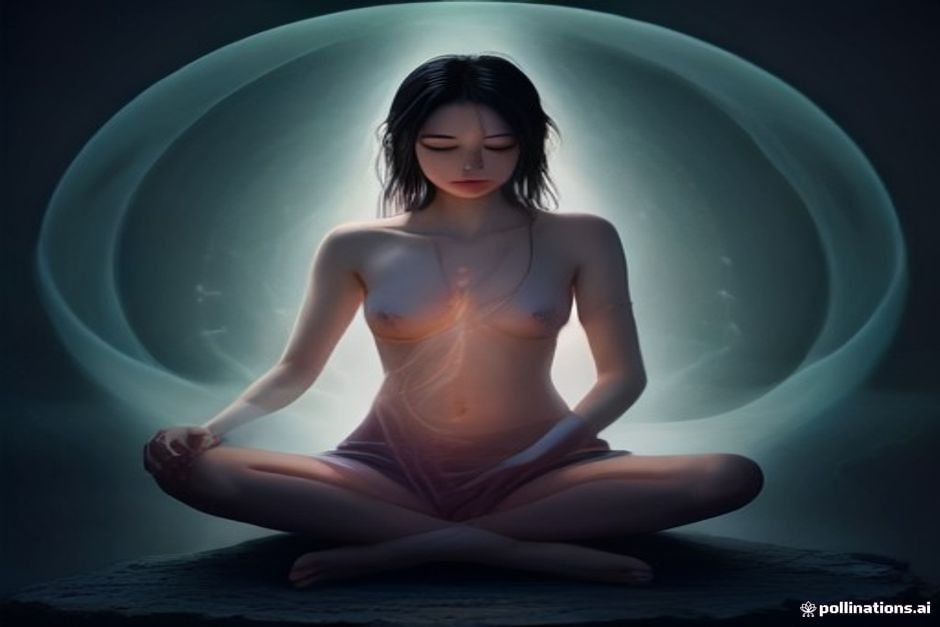 Peaceful meditation symbolizing balance and spiritual harmony