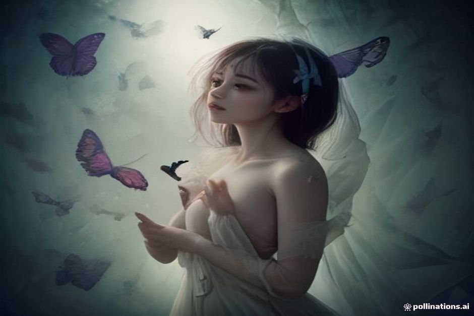 Butterfly transformation symbolizing 999 angel number completion