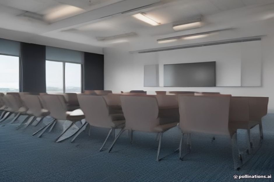 Multiple coworkers sitting around table during office meeting