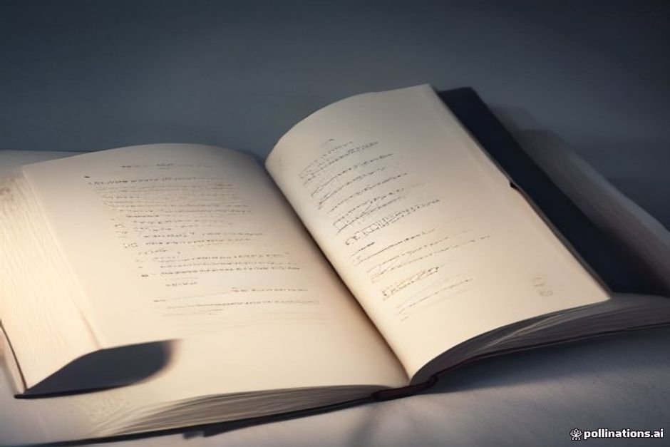 Inspirational message glowing beautifully in open journal or book