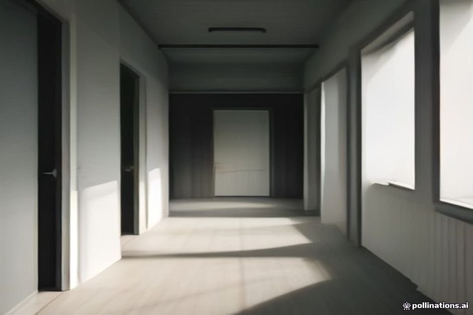 Doorway opening to new beginning space