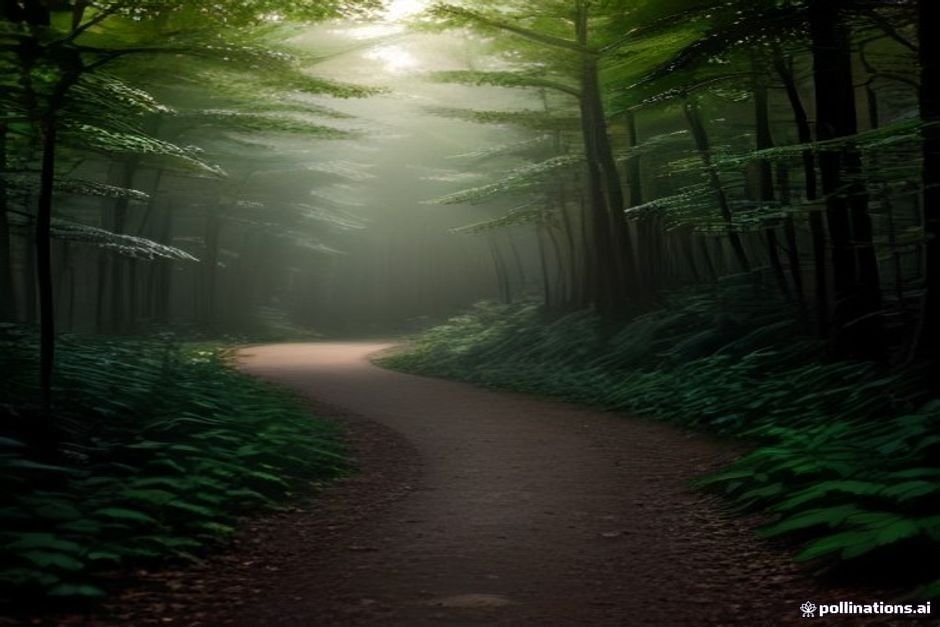 Serene nature path representing patient journey forward