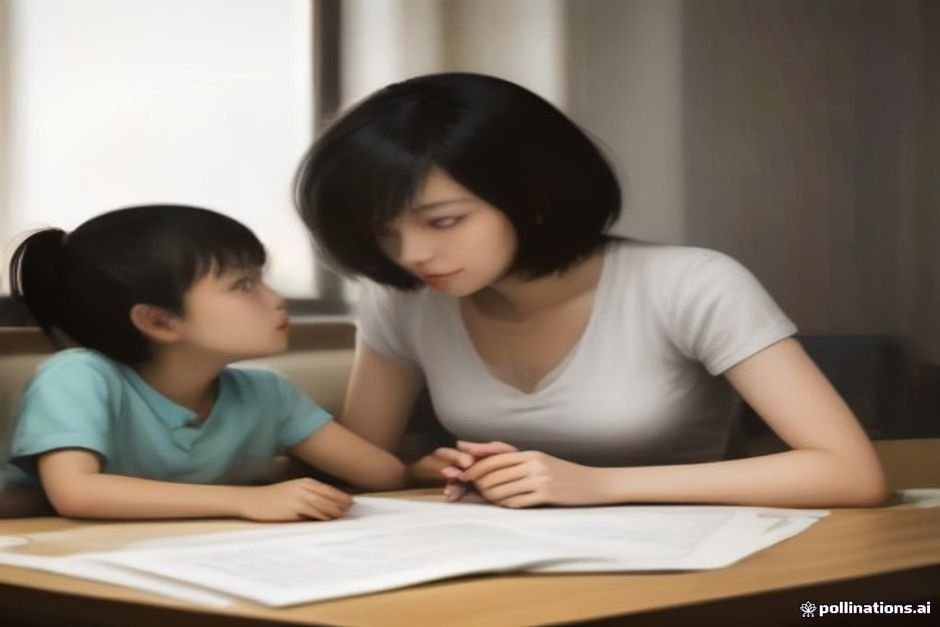 Adult demonstrating responsibility through parental guidance